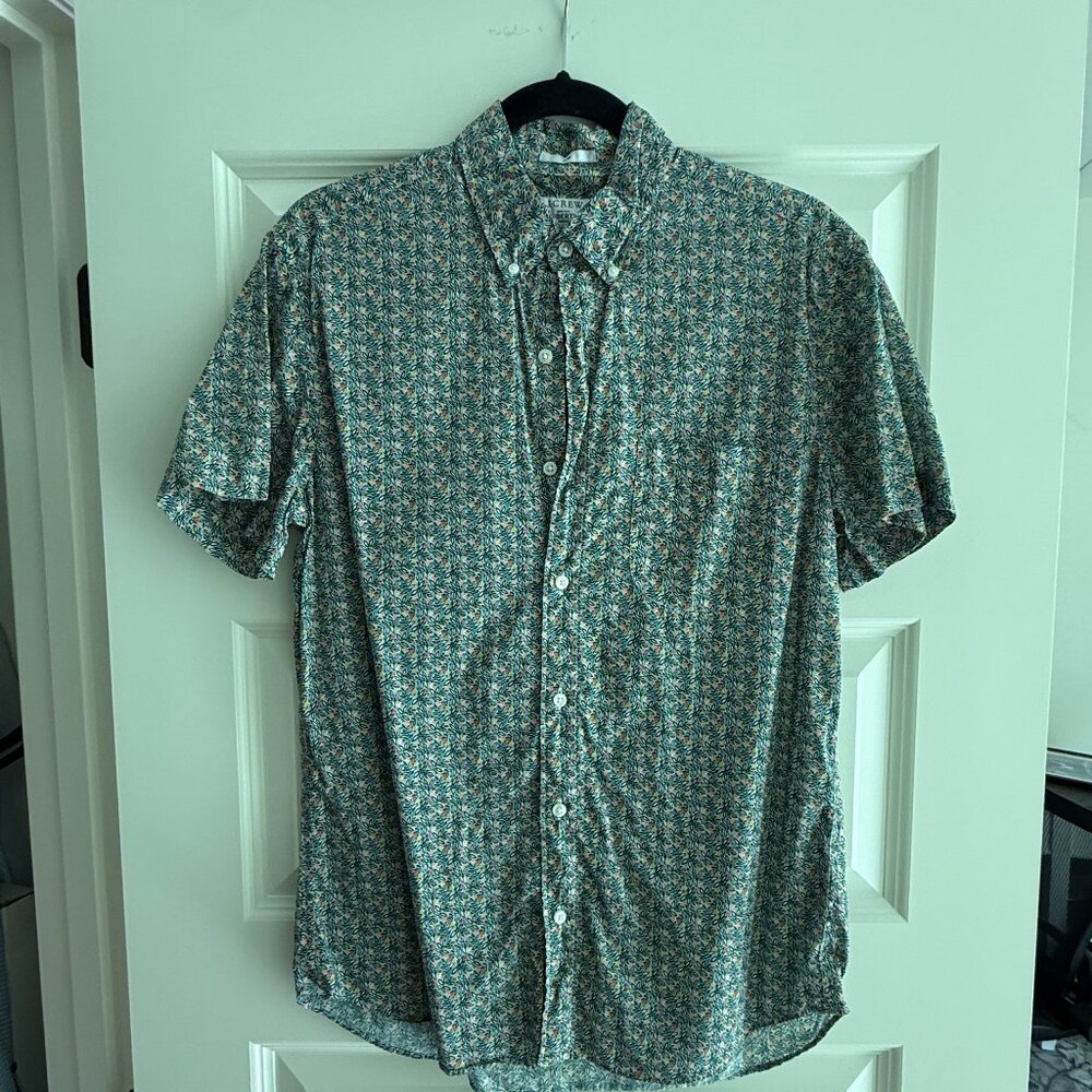 J.Crew Secret Wash Short-Sleeve Button-Down Casual Shirt Size Medium